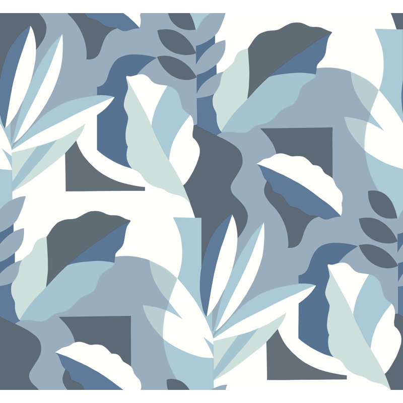 Papier peint, Bleu