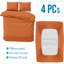 Odonahue Microfiber Solid Colour Duvet Cover Set with Pillowcases Included