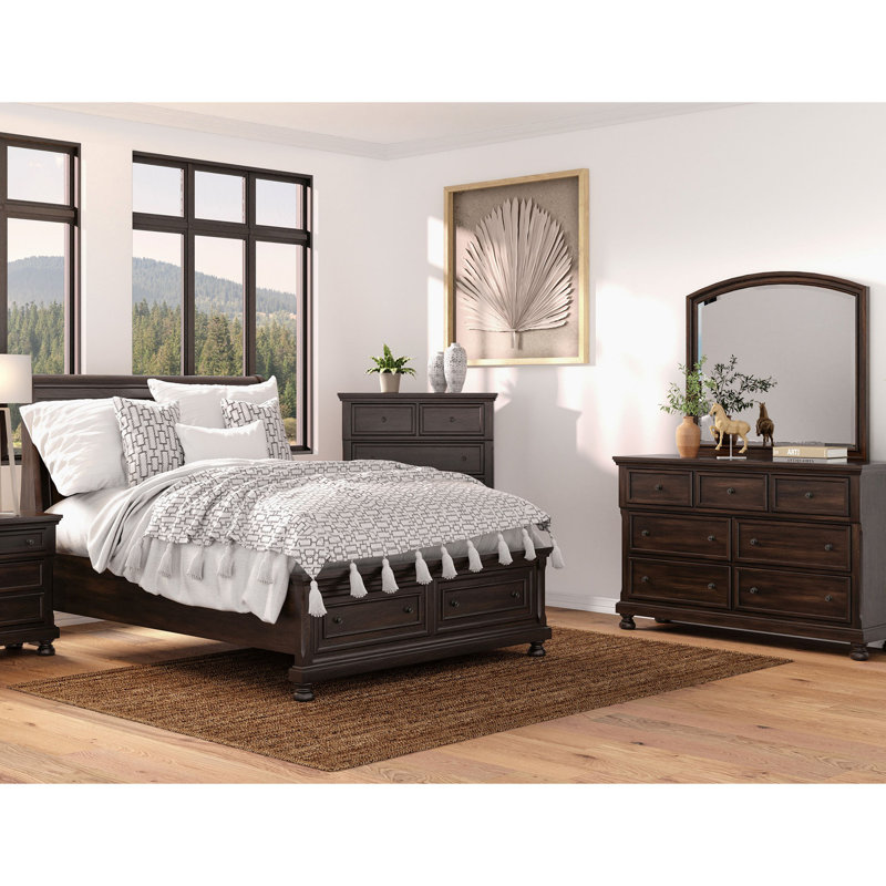 Nightstand Two Drawer, Cherry
