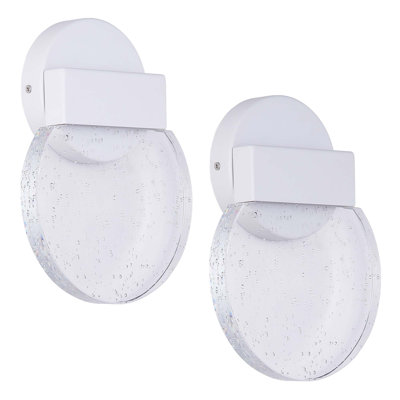 Round Acrylic Wall Sconce LED Bedroom Lamp