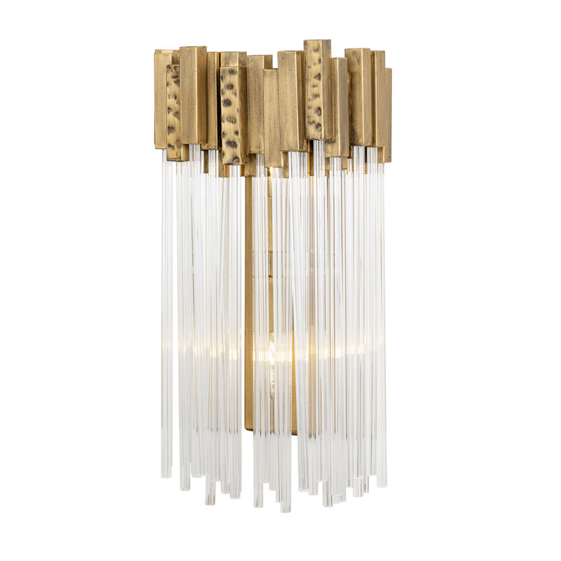 Matrix Wall Sconce - 6.5"D x 8"W x 17.5"H - Havana Gold, Havana Gold