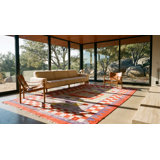 Antique Navajo - Rio Grande Mexico Flat Weave Rug