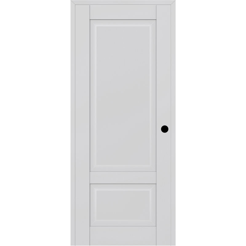 Intérieur moderne en bois manufacturé apprêté CA 2 bricolage comme une porte pré-montée, Gauche, 29,75 po x 83,23 po