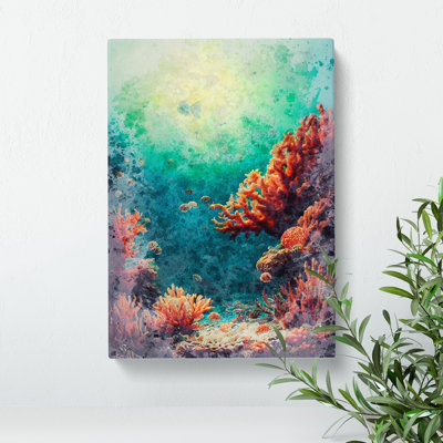 Beautiful Coral Reef - Unframed - Wrapped Canvas