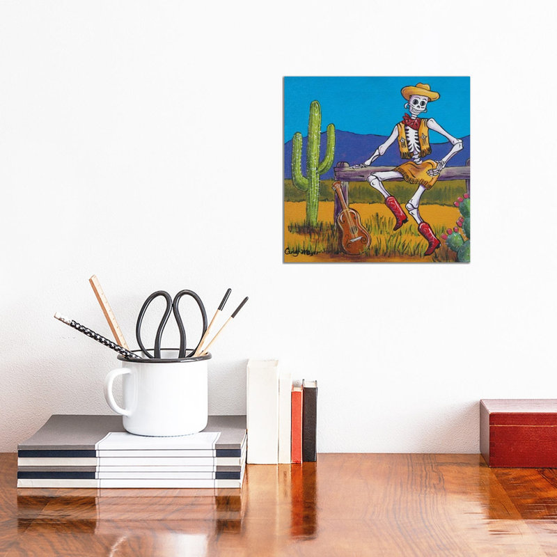 Western Cowgirl by Candy Mayer - Wrapped Canvas Gallery-Wrapped Canvas Giclée, 30.48 cm H x 30.48 cm W