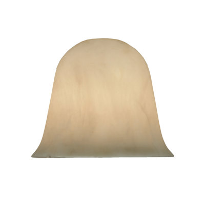 6.25"W X 5"H X .25"TK Ida Bell White Swirl Acrylic Shade