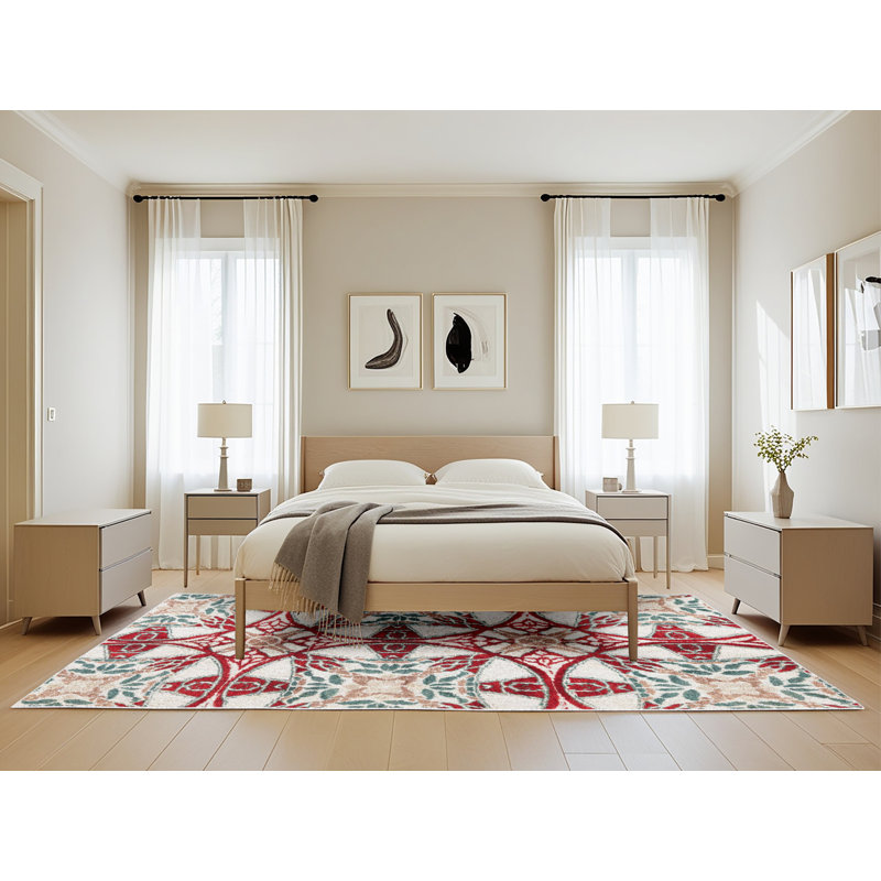 Abstract Indoor Rug, Rectangle 5' x 8'