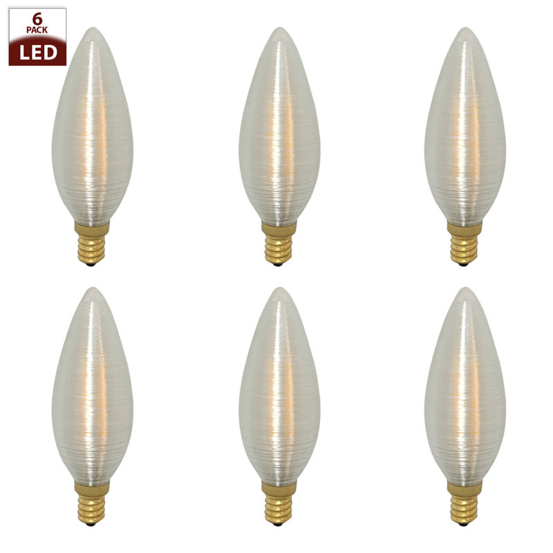 4 Watt (40 Watt Equivalent) LED Dimmable Light Bulb, E12/Candelbera Base