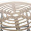 Élégante table d'appoint avec plateau en verre trempé