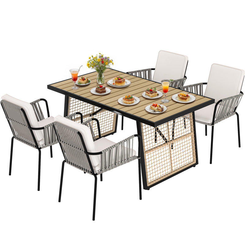 Ensemble de salle à manger rectangulaire pour 4 personnes 59,1 po Bozarth