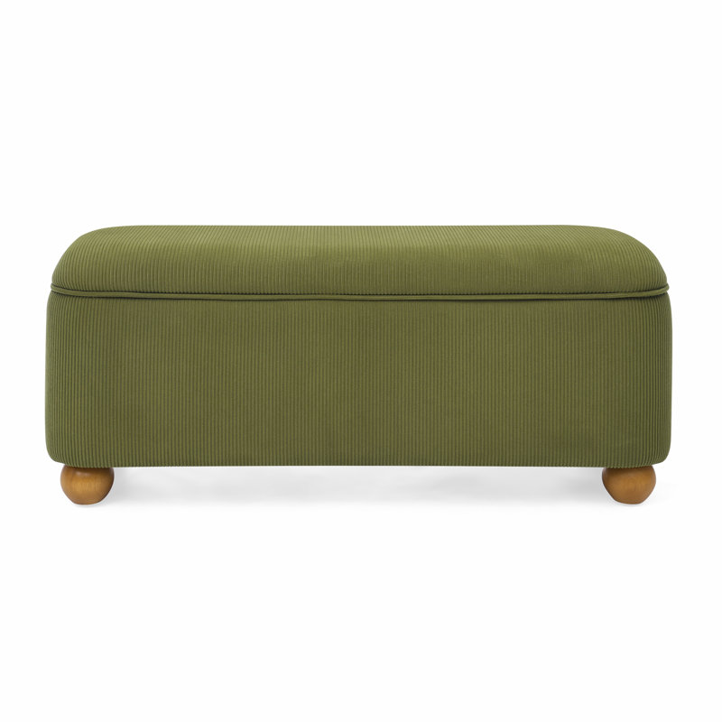 Banc de rangement avec repose-pieds Flannelette