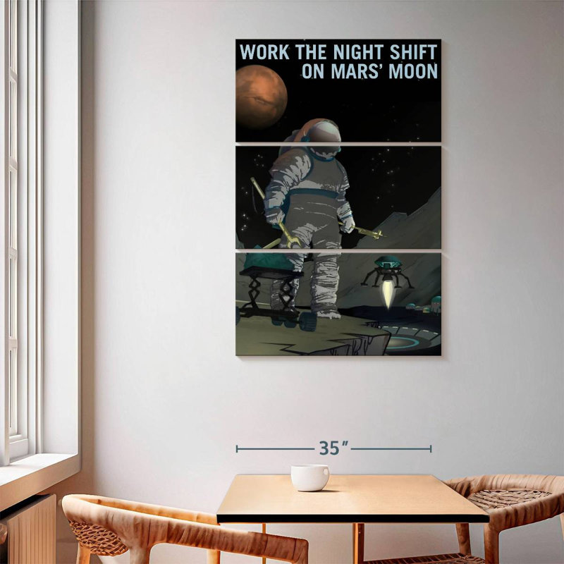 Oberle Mars Explorers Wanted Poster VI, 65" H x 42" W
