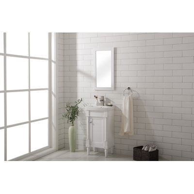 Esperanza 17.5'' Single Bathroom Vanity with Ceramic Top