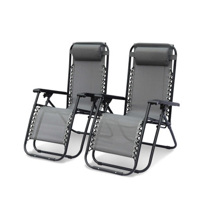 Aribah 90cm Long Reclining Zero Gravity with Cushions