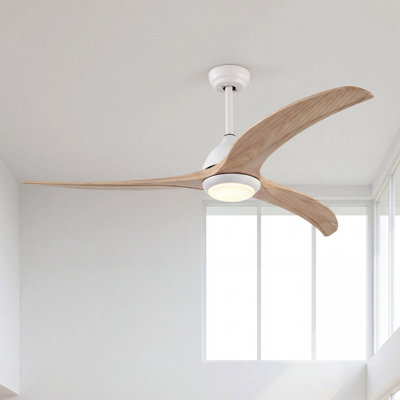 AuraVista 52'' 3 - Blade Modern Ceiling Fan with Remote Control and Light Kit