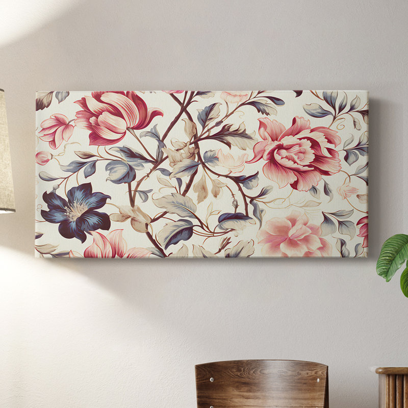 Botanical Series-CD XXVII - Toile tendue avec châssis - Prêt à être accroché, H 20 po x l 40 po