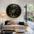 THE GEARS CLOCK Wall Clock with Real Moving Gears IR-LI_ 32 in Round "DUBLIN" BRONZE-ANTIQUE-105902053