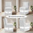 Fontana 19" Wide Chenille Fabric Modern Down Fill Parsons Chairs with Casters