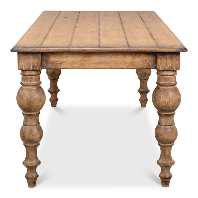 Bixby Pine Wood Dining Table, Brown
