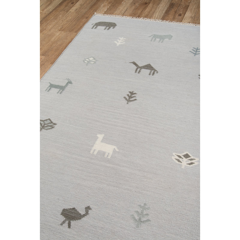 Thompson Hand Woven Wool Area Rug, Rectangle 7'6" x 9'6"