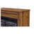 Winston Porter 28" Electric Fireplace with Mantel - Infrared Quartz Fireplace Heater w/Caster & Remote - Realistic Flame & Log - Adjustable Flame Brightness - Firebox for Living Room, Caramel Oak