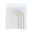 Modern 16.18'' Square Coffee Table, White Side Table For Bedroom, & Attractive Living Room, Design