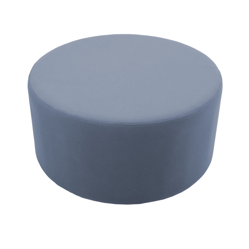 Repose-pieds d'extérieur rond 36 po avec Sunbrella®, H 18 po, Toile brume