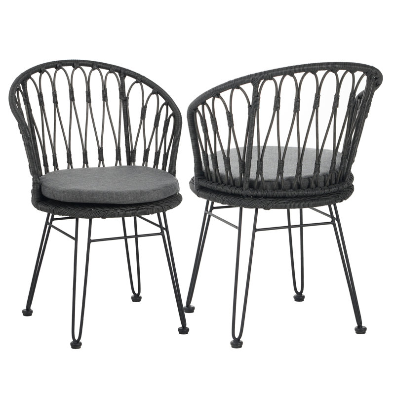 2 pièces avec 2 coussins, Gris, Gris