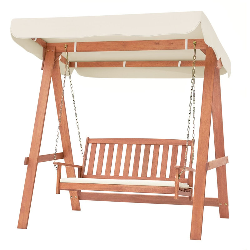 2 Person Porch Swing with Canopy