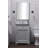 Closter 24 " W Freestanding Standard Free Standing 1 Single With Genuine Marble Top-1975826957