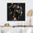 Toile avec cadre flottant noir