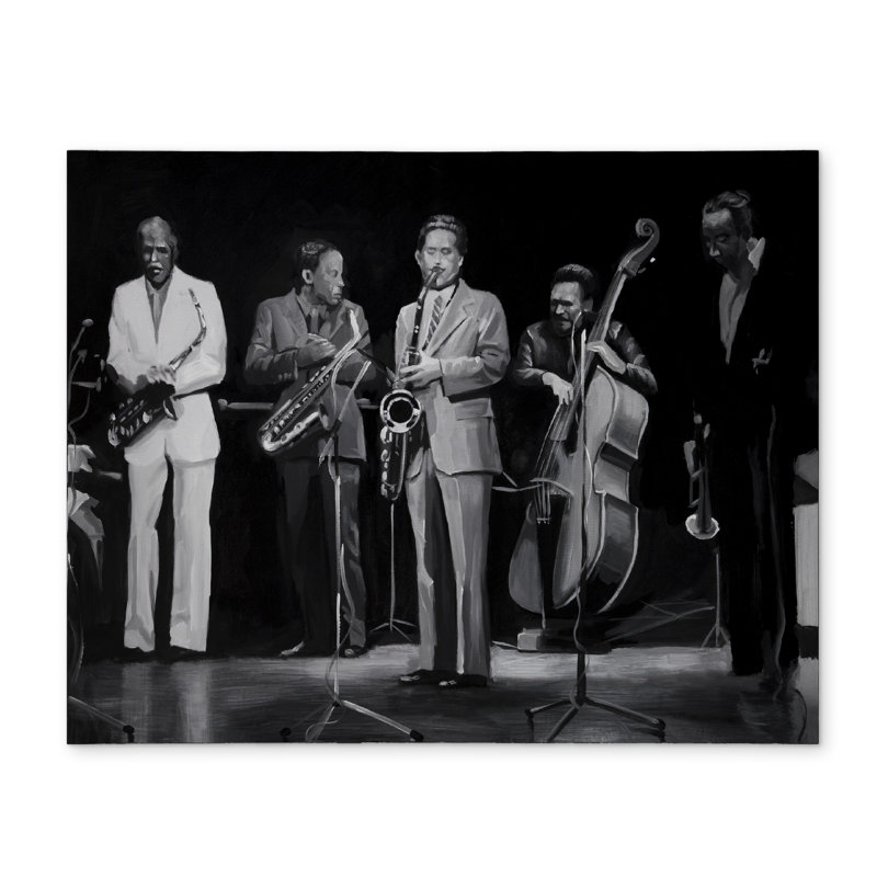 Jazz Music Group Polyester Placemat | Figurative Home Decor