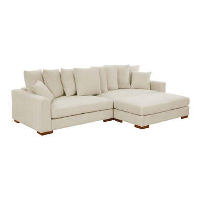 Nalewicki 3 - Piece Corduroy Sofa & Chaise by Ebern Designs