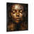 Impression noire sur toile encadrée sélectionné