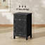 Classeur vertical à 3 tiroirs, armoire de rangement rustique pour dossiers de format A4 et lettre, noir vieilli avec finition grain de bois-133896620