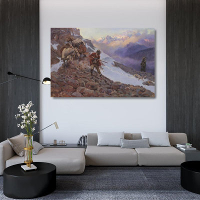 Red Barrel Studio® Russell, Charles Marion Gallery Wrapped Canvas Art Titled: Whose Meat
