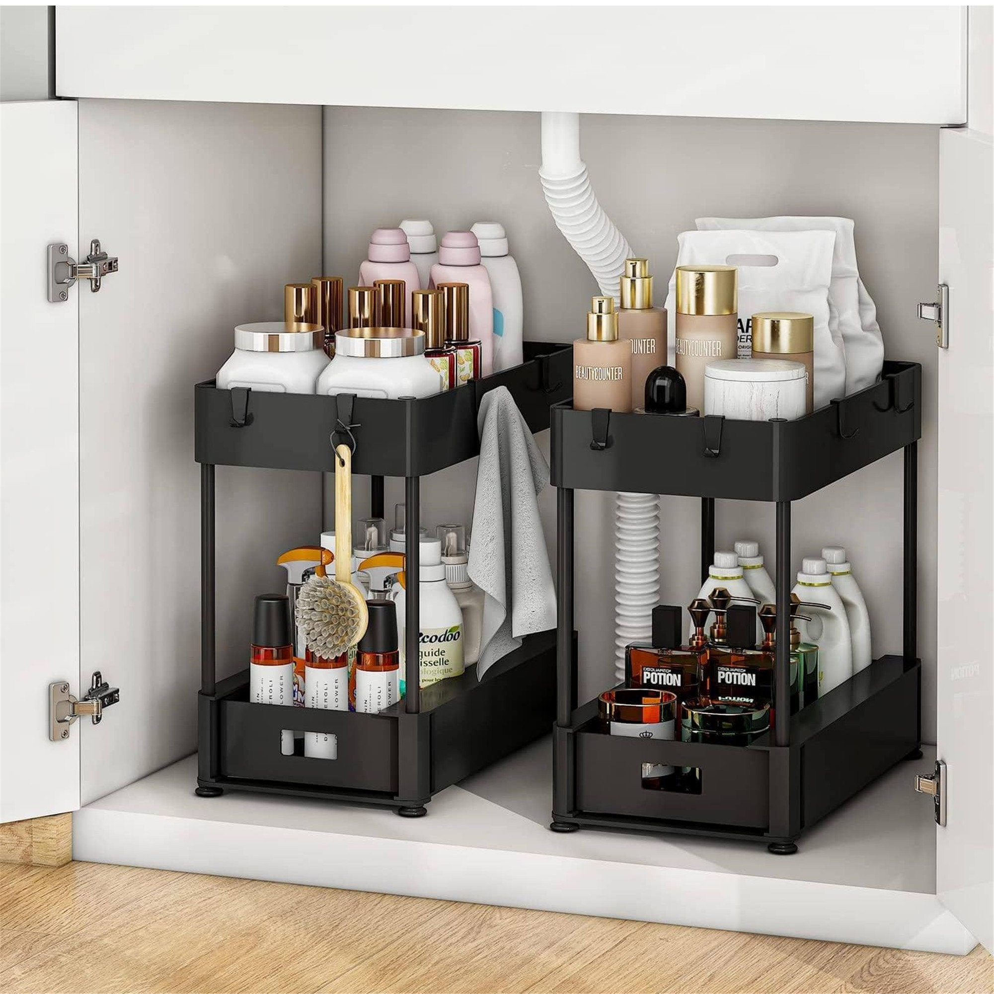 Rebrilliant Nahidul Freestanding Bathroom Cabinet,Under Sink Organizer ...