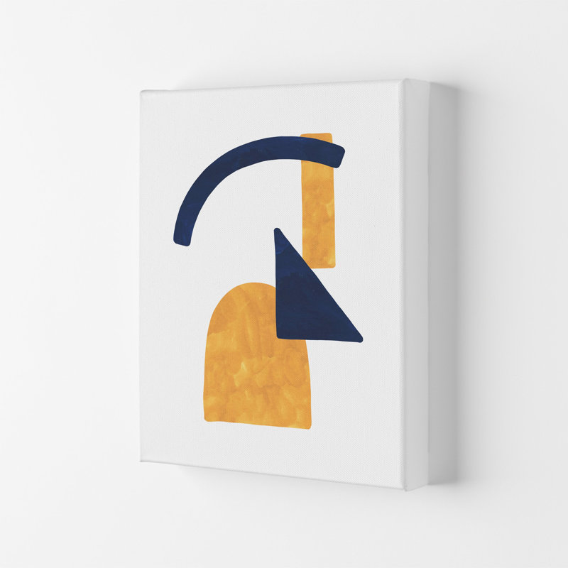 Horizon Abstract Shapes by Pixy Paper - Print, 84cm H x 59.4cm W x 4cm D, Wrapped Canvas