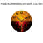 Décoration murale horloge ronde orange rouge coucher de soleil abstrait 12 x 12 pouces pour salle de divertissement et patio