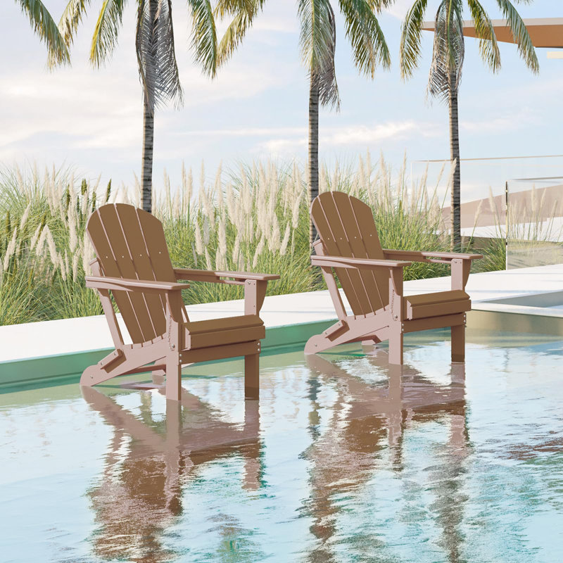 Folding Adirondack Chairs HDPE Weather Resistant