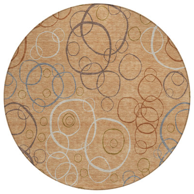 Machine Washable Indoor/Outdoor Kugler ACN2408 Geometric Rug