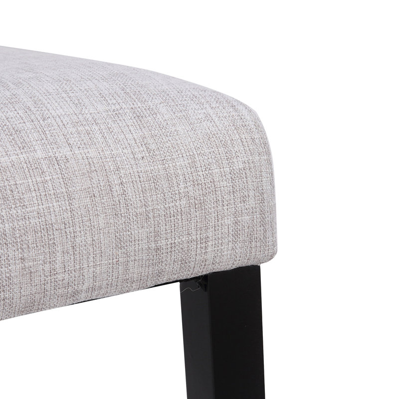 19.3'' H Upholstered Parsons Chair, Light Gray, 2
