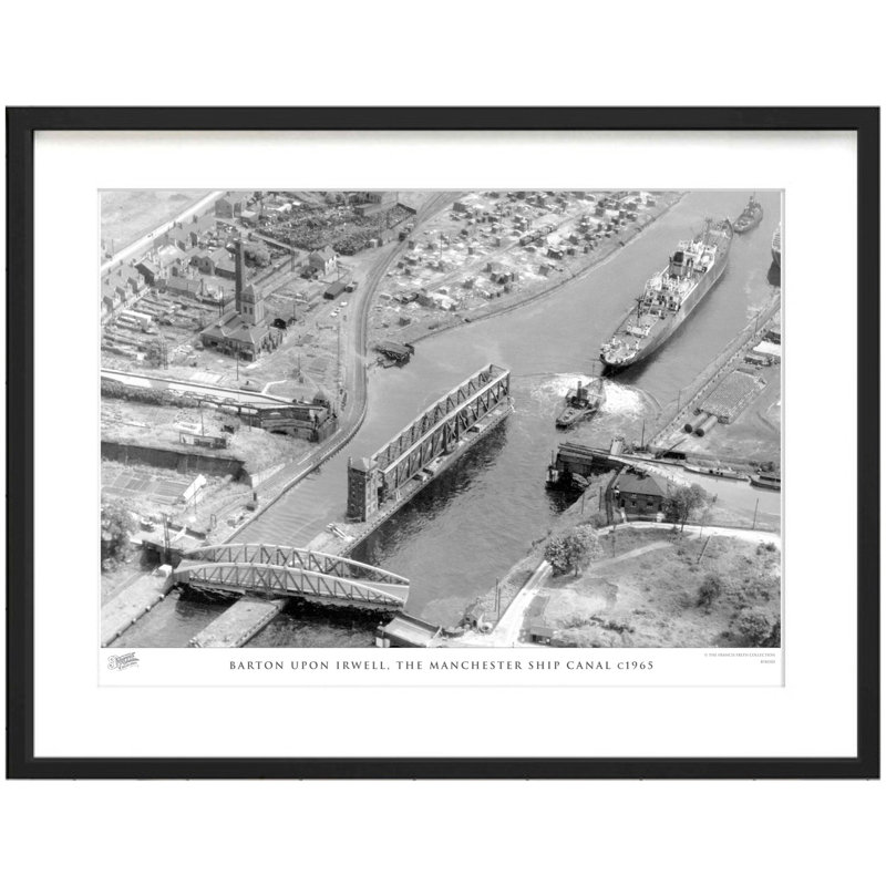 Barton Upon Irwell, The Manchester Ship Canal C1965 by Francis Frith - Single Picture Frame Print, 45cm H x 60cm W x 2.3cm D