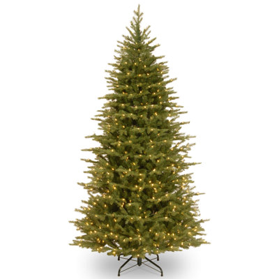 7.5ft. Yuletide Spruce Slim Christmas Tree with Clear Lights