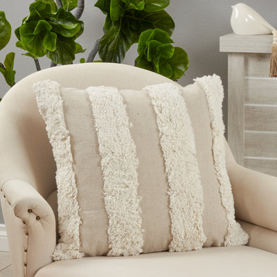 Raissa Square Cotton Pillow Cover & Insert