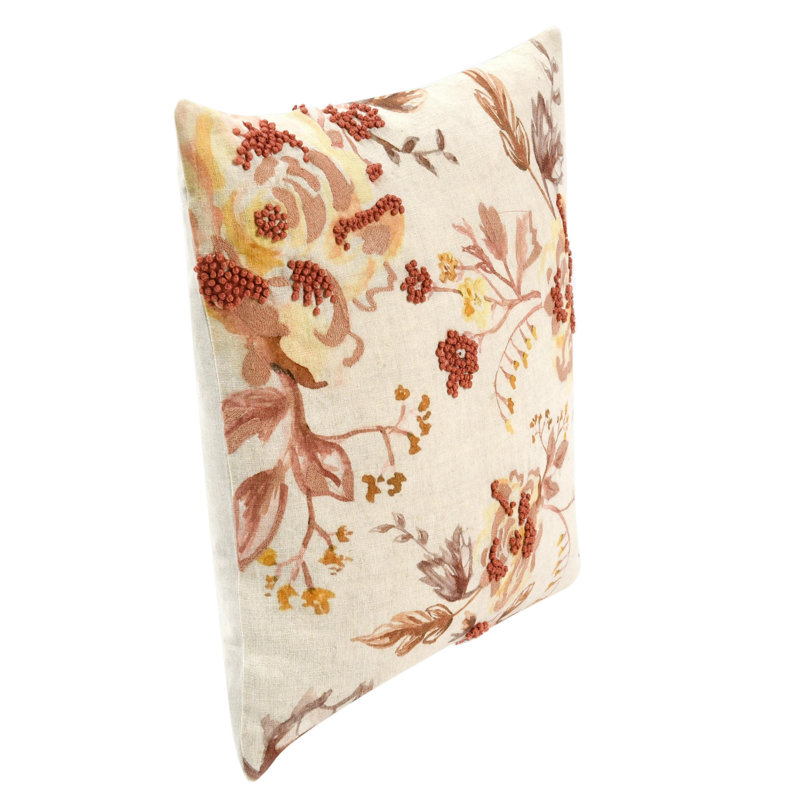 Amra 20" Fabric Clay Throw Pillow