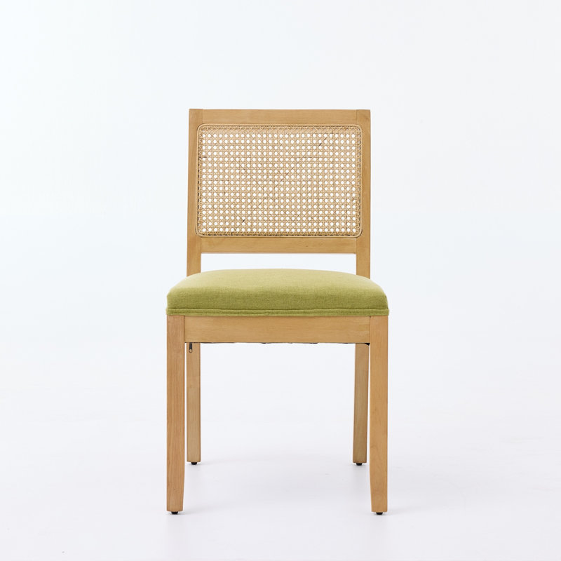 Ensemble de 2 chaises en rotin, Olive Green