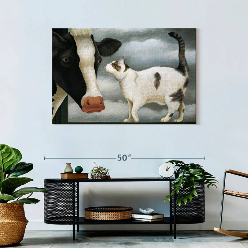Cat And Cow, 30" H x 45" W