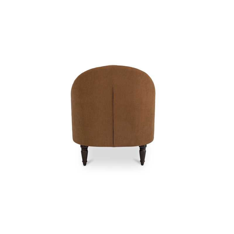 Pandora Tufted Lounge Chair, Brown