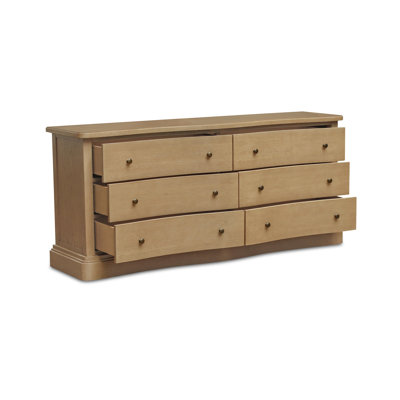 Clarence 6 Drawer Dresser Warm Brown